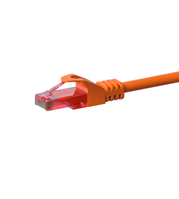 Kabel krosowy UTP CAT6 10m pomarańczowy - 100% miedź