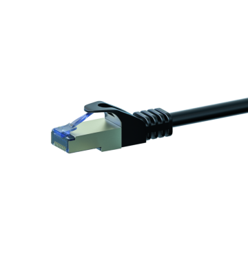 Kabel krosowy CAT6a S/FTP (PIMF) 3m czarny