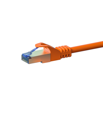 Kabel krosowy CAT6a S/FTP (PIMF) 10m pomarańczowy