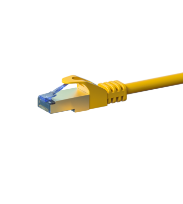 Kabel krosowy CAT6a S/FTP (PIMF) 15m żółty