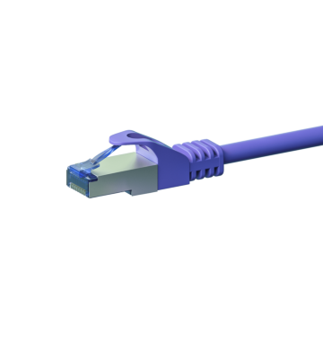 Kabel krosowy CAT6a S/FTP (PIMF) 20 m fioletowy