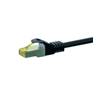 Kabel krosowy Cat7 S/FTP (PIMF) 0,50 m czarny