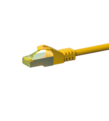 Kabel krosowy Cat7 S/FTP (PIMF) 10m żółty