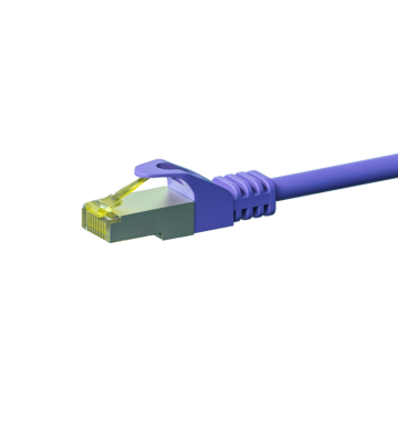 Kabel krosowy Cat7 S/FTP (PIMF) 20m fioletowy
