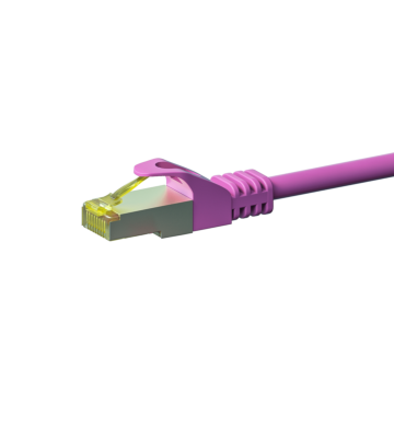 Kabel krosowy Cat7 S/FTP (PIMF) 20m różowy