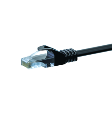 Kabel krosowy UTP CAT5e 1m czarny - CCA