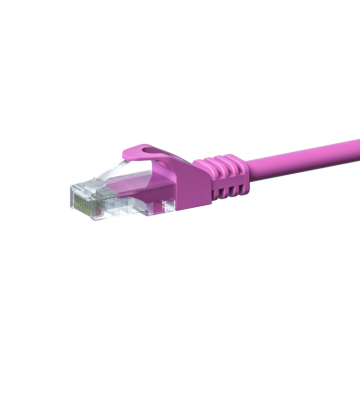 Kabel krosowy UTP CAT5e 10m różowy - CCA