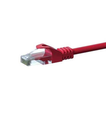 Kabel krosowy UTP CAT6 3m czerwony - CCA
