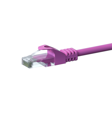 Kabel krosowy UTP CAT6 20m różowy - CCA