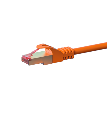Kabel krosowy CAT6 S/FTP (PIMF) 3m pomarańczowy 
