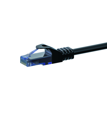 Kabel krosowy UTP CAT6a 0,50m czarny - 100% miedź