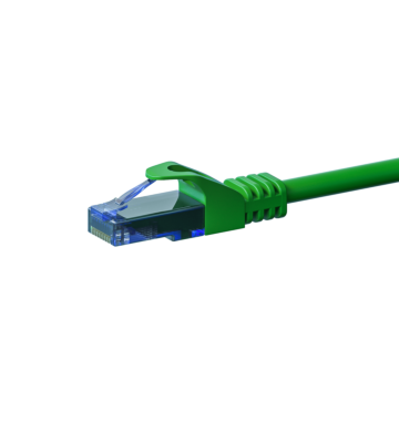 Kabel krosowy UTP CAT6a 15m zielony - 100% miedź