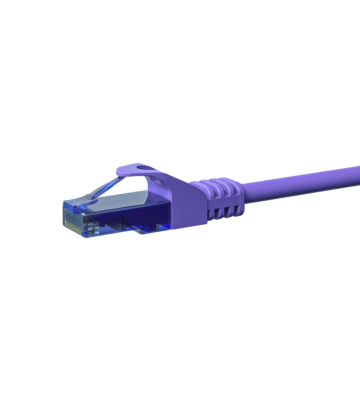 Kabel krosowy UTP CAT6a 20m fioletowy - 100% miedź