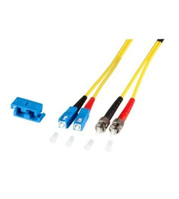 Kabel światłowodowy dupleksowy OS2 SC-ST 2m