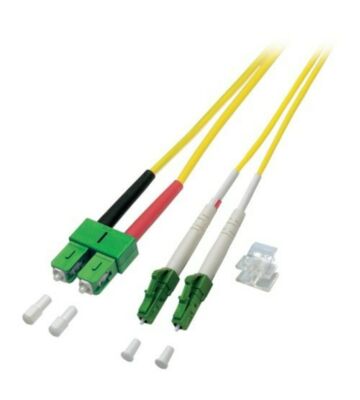 Kabel światłowodowy dupleksowy OS2 LC/APC-SC/APC 10m