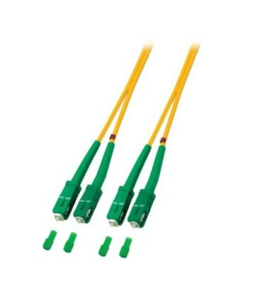 Kabel światłowodowy dupleksowy OS2 SC/APC-SC/APC 15m