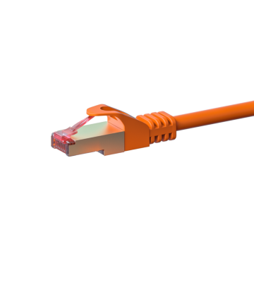 Kabel krosowy CAT6 S/FTP (PIMF) 2m pomarańczowy 