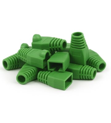 DANICOM Dźwigar kablowy RJ45 Zielony - 10 sztuk