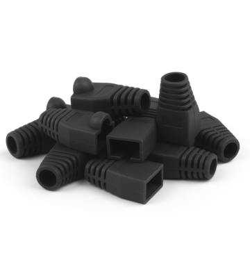 DANICOM tule do kabla RJ45 czarna duża - 10 sztuk