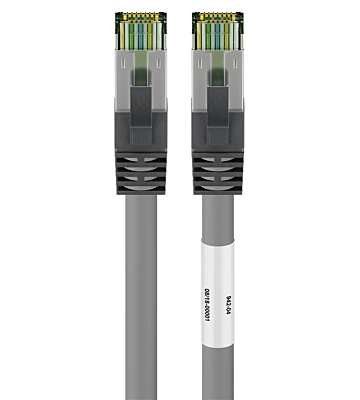 Kabel krosowy Cat8 S/FTP (PIMF) 3m szary