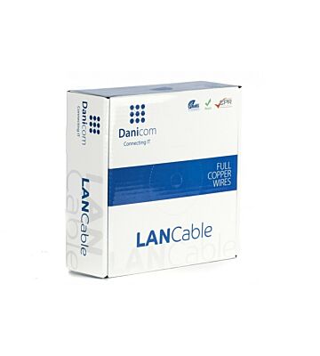 DANICOM CAT5E UTP 100m cable on roll flexible - PVC (Fca)