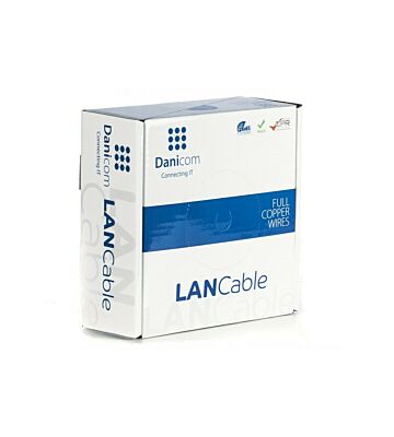 DANICOM CAT5E FTP 50m cable on roll flexible - PVC (Fca)