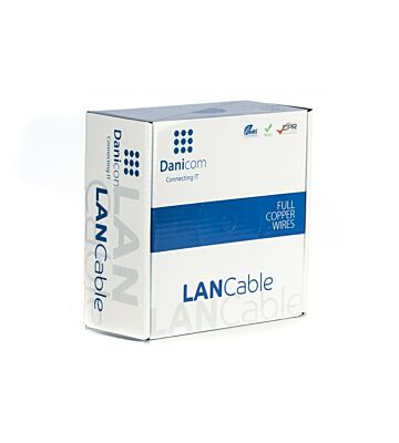 DANICOM CAT6 UTP 100m kabel na rolce elastyczny - PVC (Fca)