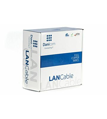 DANICOM CAT5E UTP 305m Kabel zewnętrzny na rolce sztywny - PE (Fca)