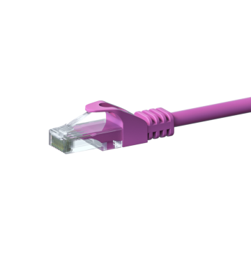 Kabel krosowy UTP CAT6 5m różowy - CCA