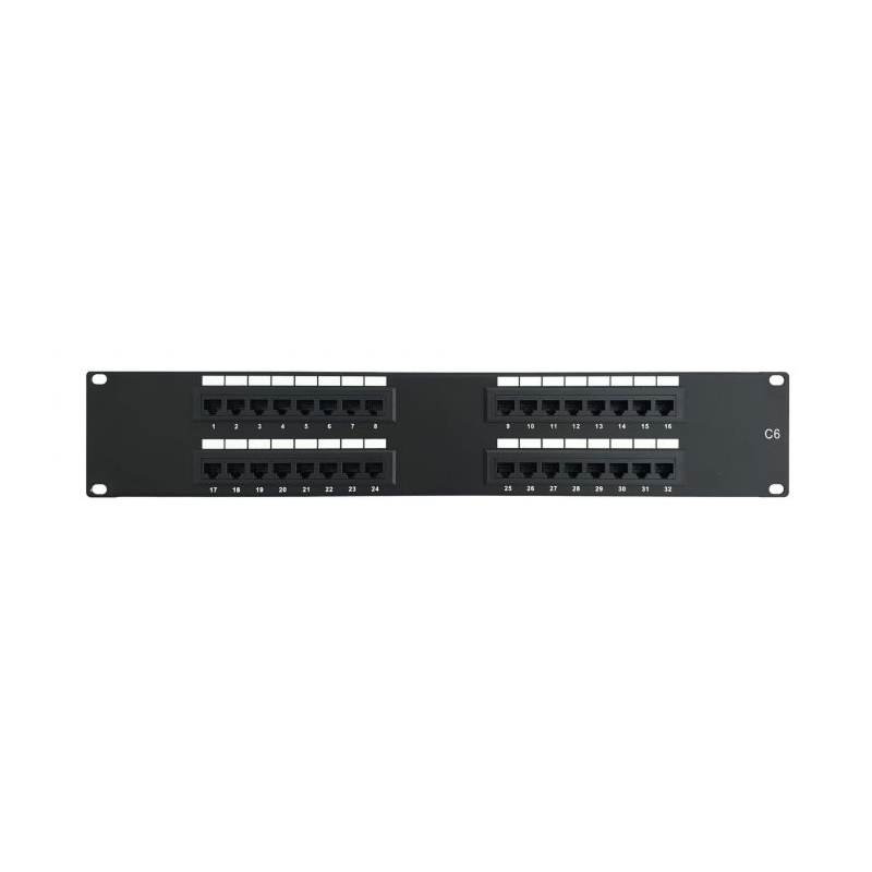 Panel krosowy CAT6 UTP - 32 porty - 2U