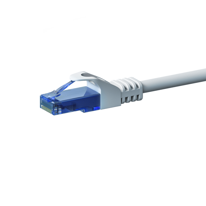 Kabel krosowy UTP CAT6a 2m biały - 100% miedź
