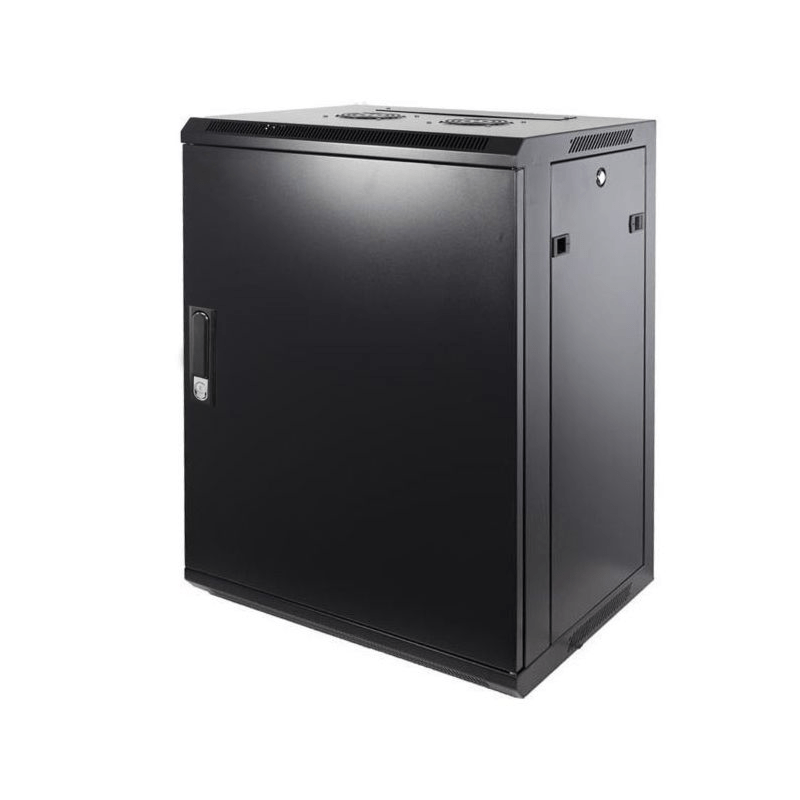 Szafka ścienna 12U z drzwiami metalowymi 600x450x635mm (szer. x gł. x wys.)