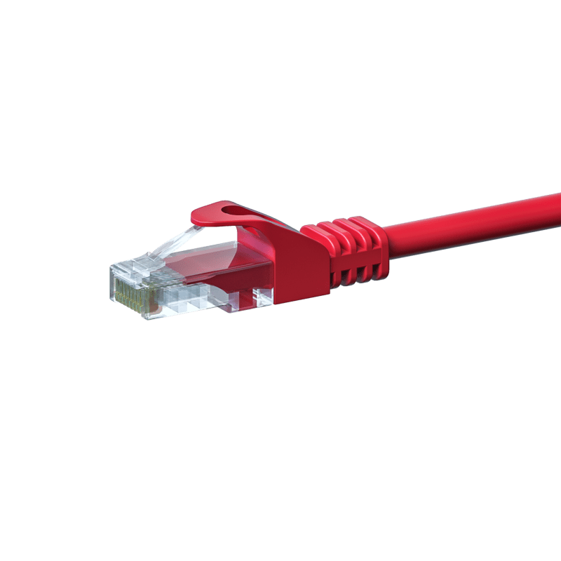 Kabel krosowy UTP CAT5e 5m czerwony - CCA
