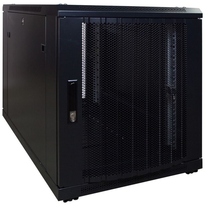 Mini szafa serwerowa 12U z drzwiami perforowanymi 600x1000x720mm (szer. x gł. x wys.)