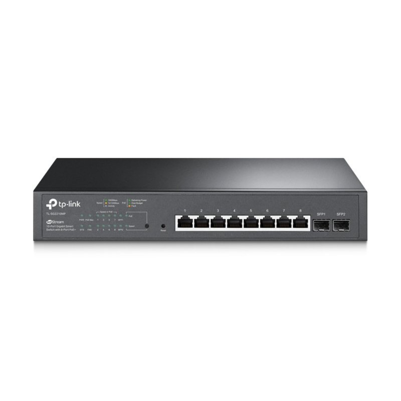 TP-Link 10-portowy JetStream 2210MP zarządzalny inteligentny przełącznik PoE