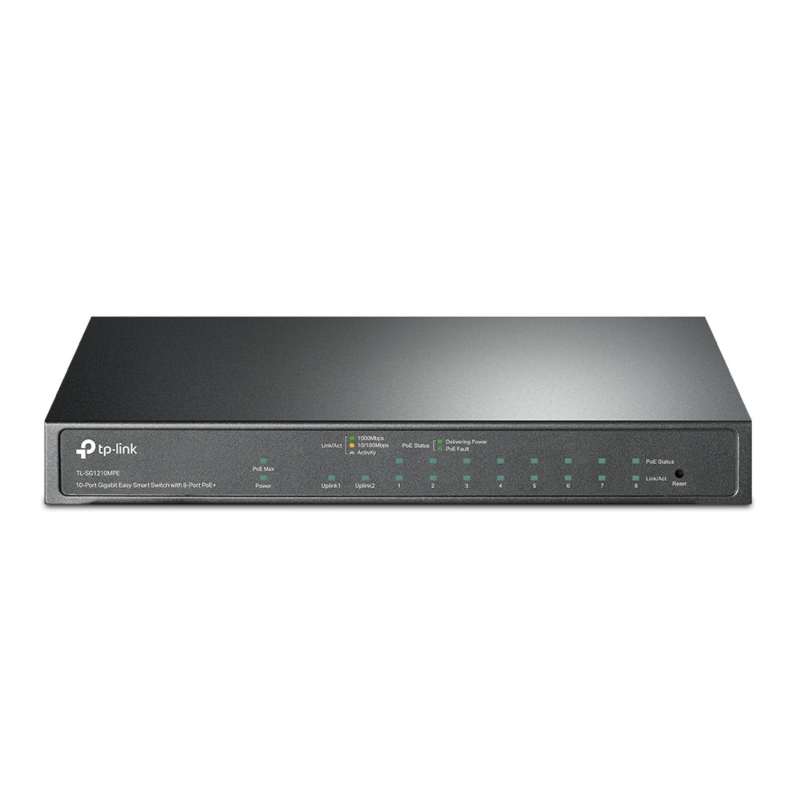 TP-Link 10-portowy 1210 zarządzalny inteligentny przełącznik PoE