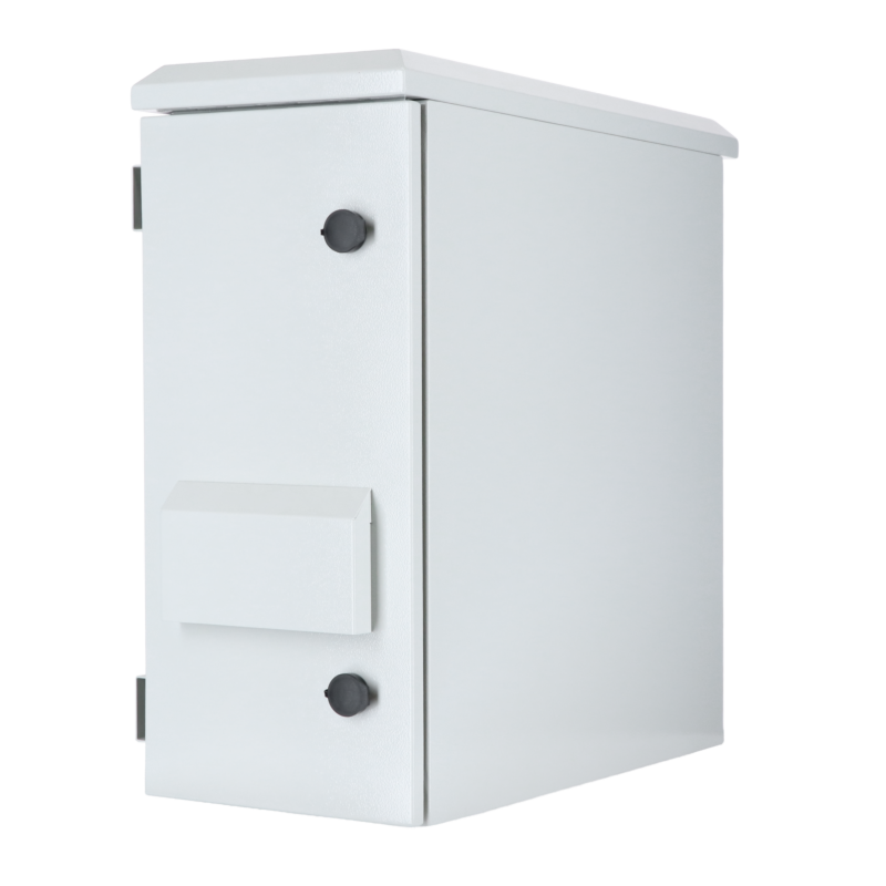 Szafa ścienna zewnętrzna 6U do montażu pionowego IP55 - 600x280x600mm (szer. x gł. x wys.)