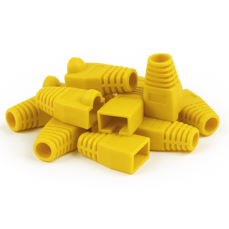 DANICOM Belka kablowa RJ45 żółta - 10 sztuk