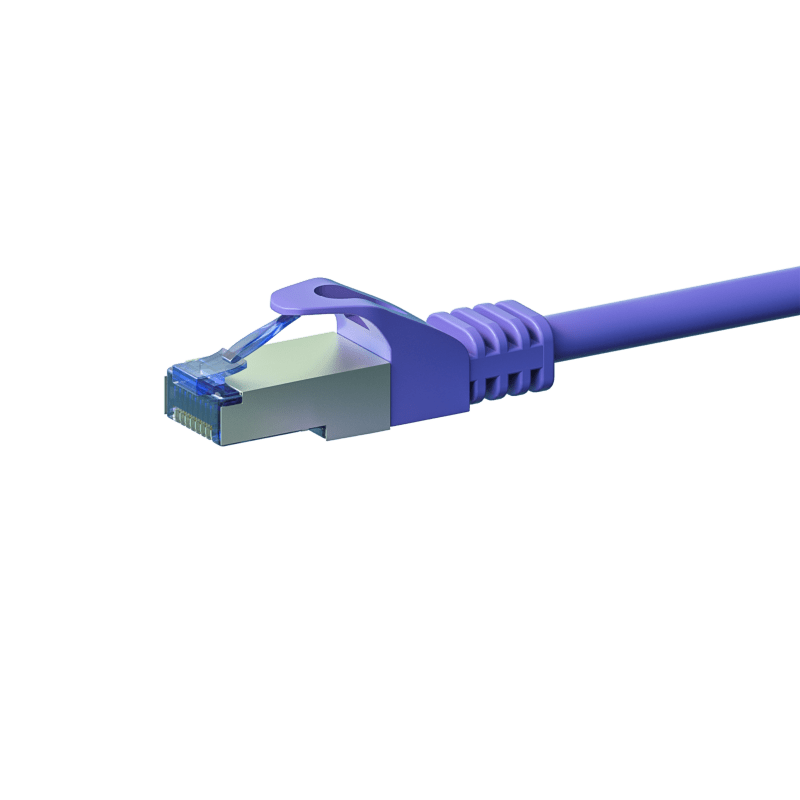 Kabel krosowy CAT6a S/FTP (PIMF) 2m fioletowy