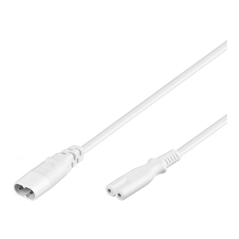 Kabel zasilający C7 do C8 2m biały