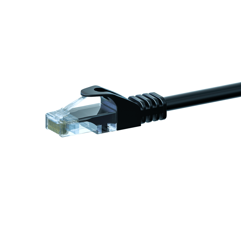 Kabel krosowy UTP CAT5e 50m czarny - 100% miedź
