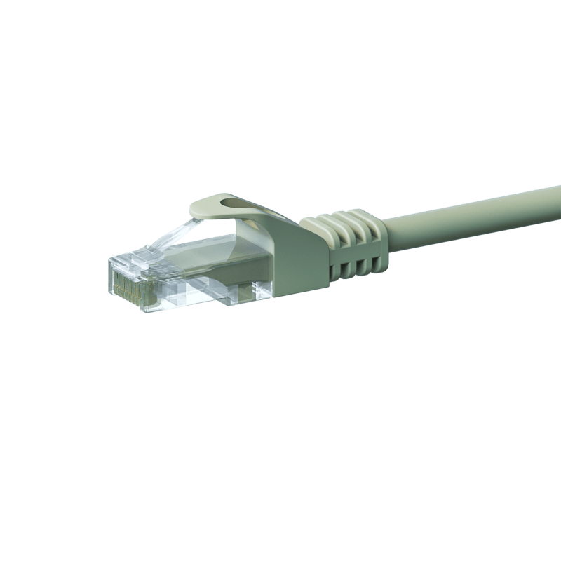 Kabel krosowy UTP CAT5e 0,50 m szary - 100% miedź