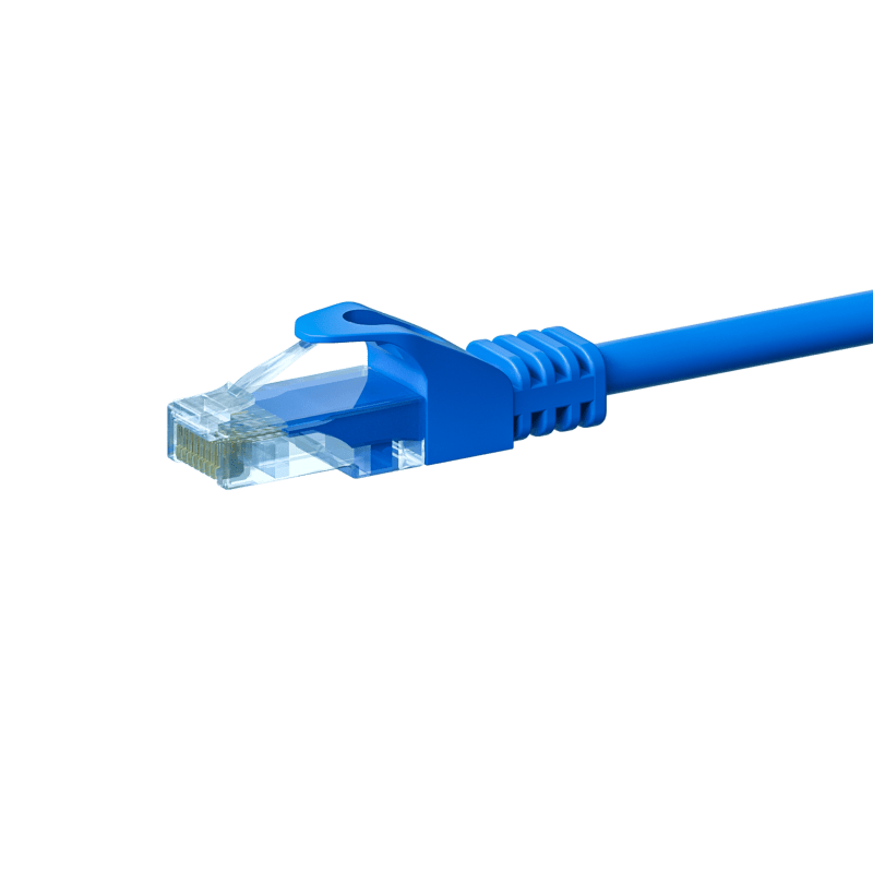 Kabel krosowy UTP CAT5e 0,50 m niebieski - 100% miedź