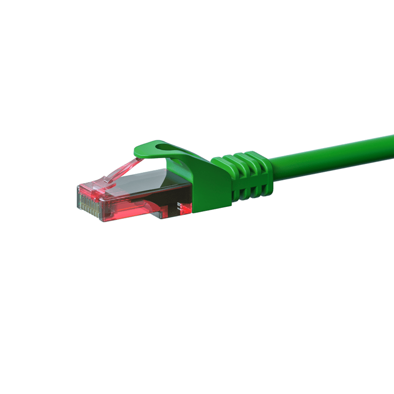 Kabel krosowy UTP CAT6 10m zielony - 100% miedź