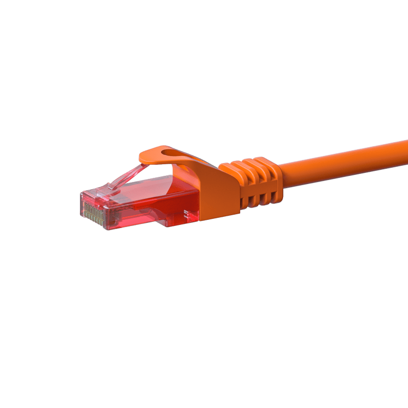 Kabel krosowy UTP CAT6 0,50m pomarańczowy - 100% miedź