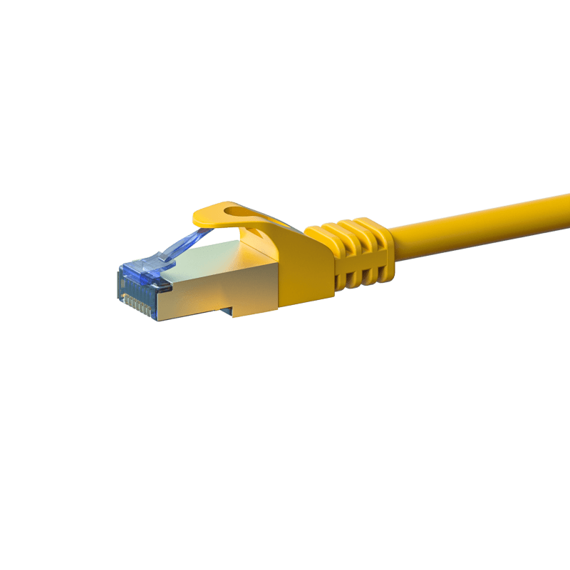 Kabel krosowy CAT6a S/FTP (PIMF) 3m żółty