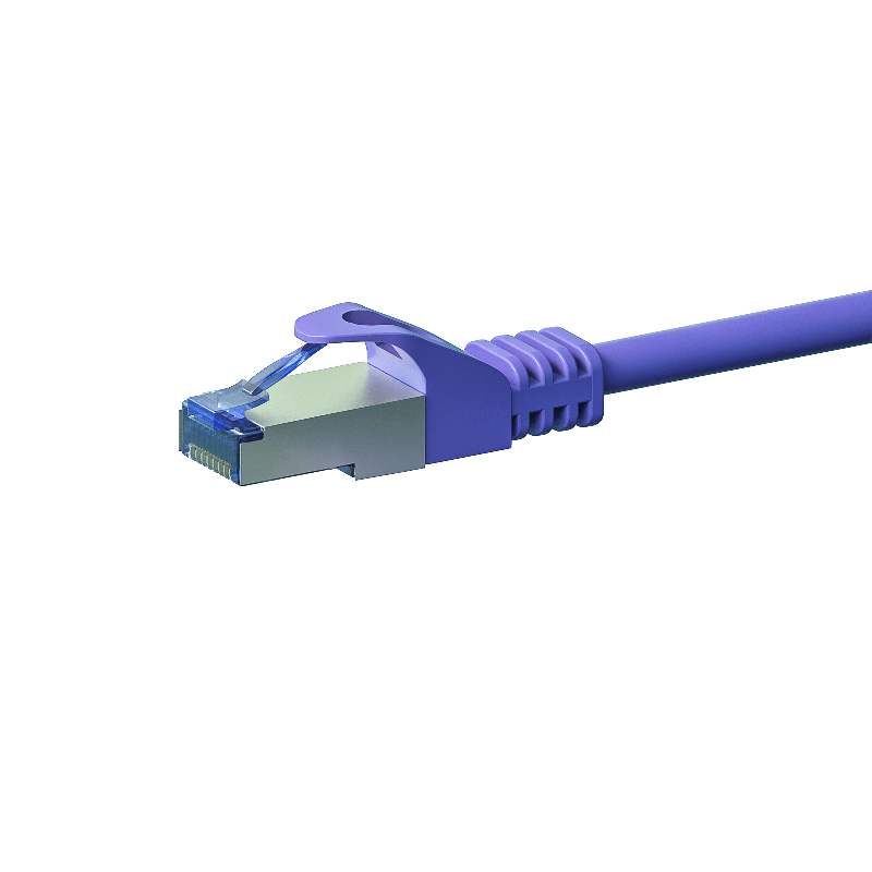 Kabel krosowy CAT6a S/FTP (PIMF) 20 m fioletowy