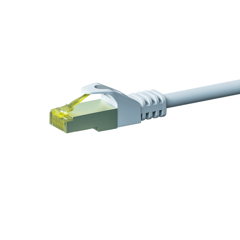 Kabel krosowy Cat7 S/FTP (PIMF) 7,50 m biały