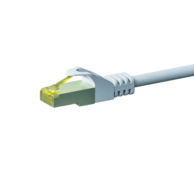 Kabel krosowy Cat7 S/FTP (PIMF) 10m biały