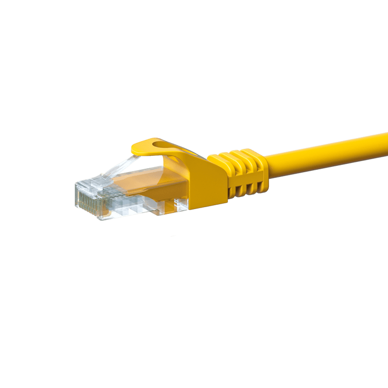 Kabel krosowy UTP CAT5e 0,25 m żółty - CCA
